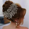 Luxury Handmade Rhinestone Hair Band Wedding Dress Accessories Headband Bridal Wedding Tiara Hair Vine